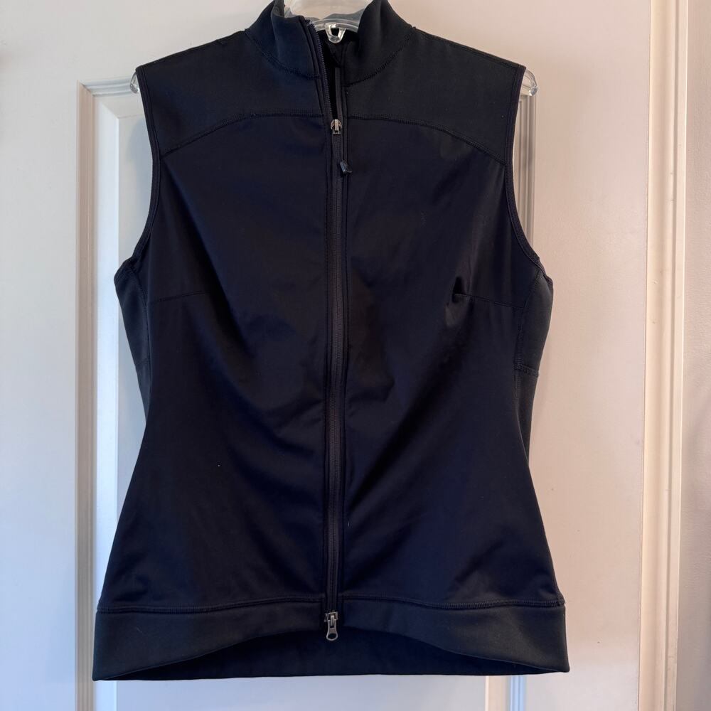 Patagonia Womens Lg Black Hybrid Performance Vest Stretch Cycling Running